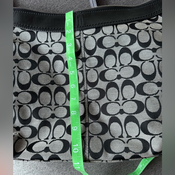 COACH Jacquard Signature Pleated Hobo Bag - Picture 6 of 9